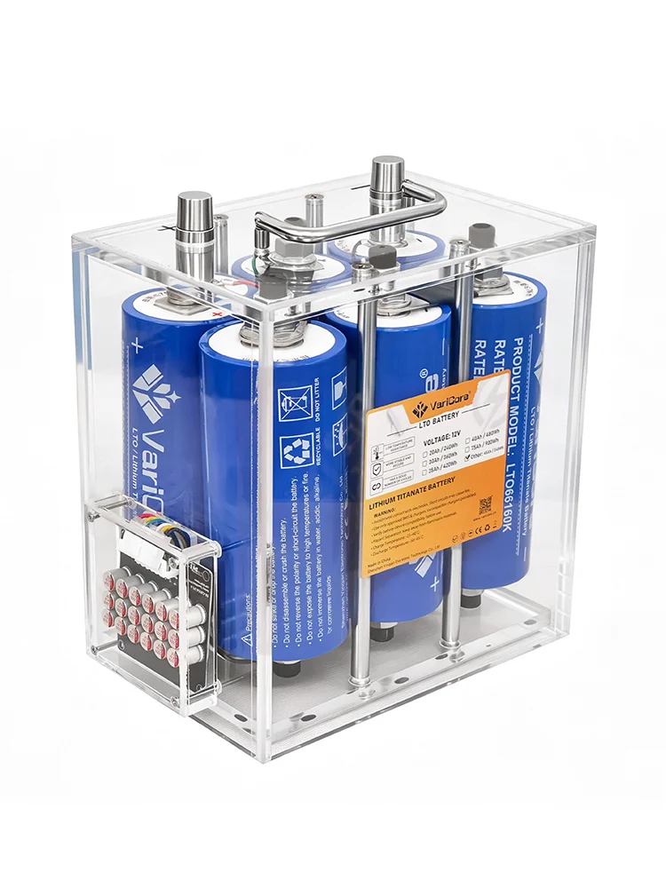 Varicore 12V 45Ah LTO 66160 Yinlong 10C Lithium-Titanat-Batterie Hochleistungs-Akku mit Integriertem BMS für Auto-Audio Wiederaufladbar Zollfrei