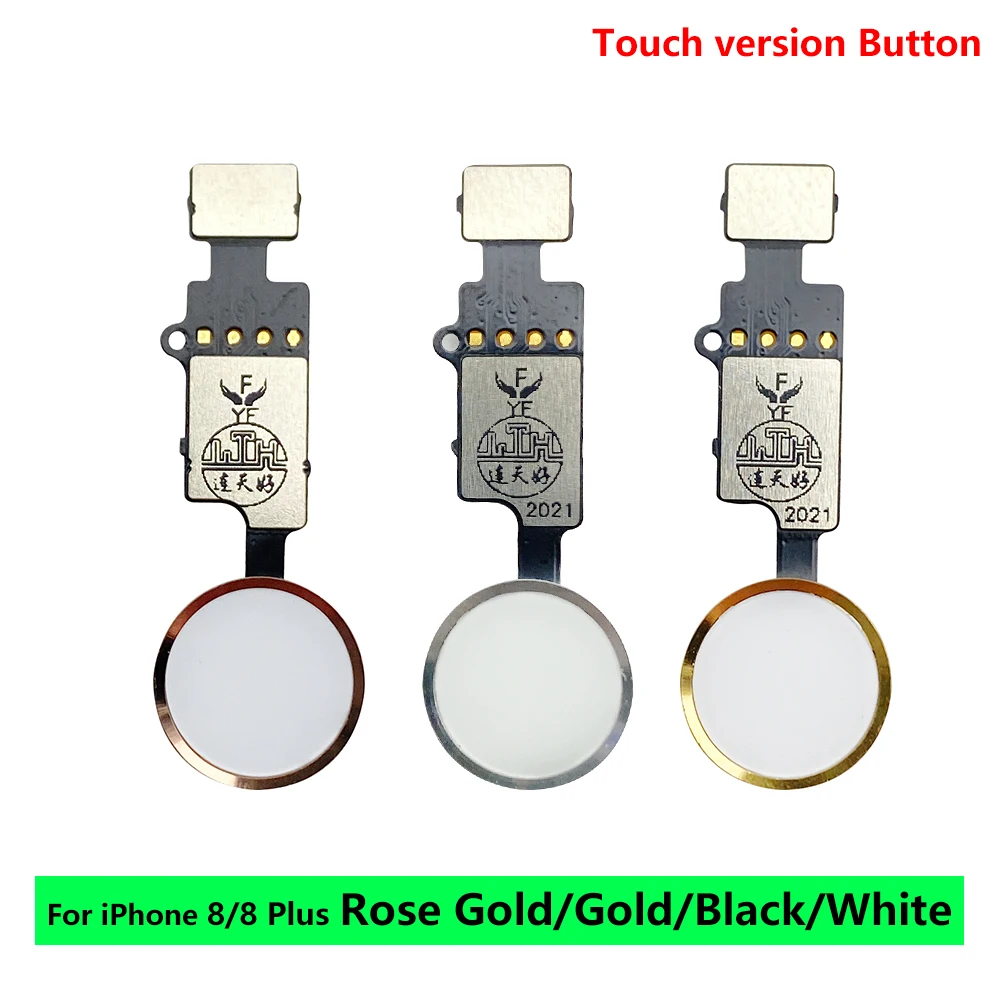 Return Back Home Button Flex Cable No Touch ID Fingerprint For IPhone 7 8 Plus Return Back Button Key