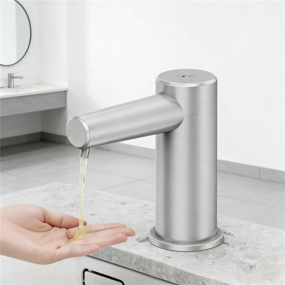 

Touchless Electric Soap Dispenser,Smart Infrared Sensor Pump with 2 Gear,100cm Extension Tube,Liquid&Foam Mode for Kitchen Sink