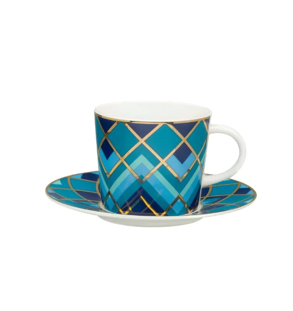 

Teacup, Decorative Coffee Cup, Handmade Modern Pattern Porcelain Mug, Design Tea Cup