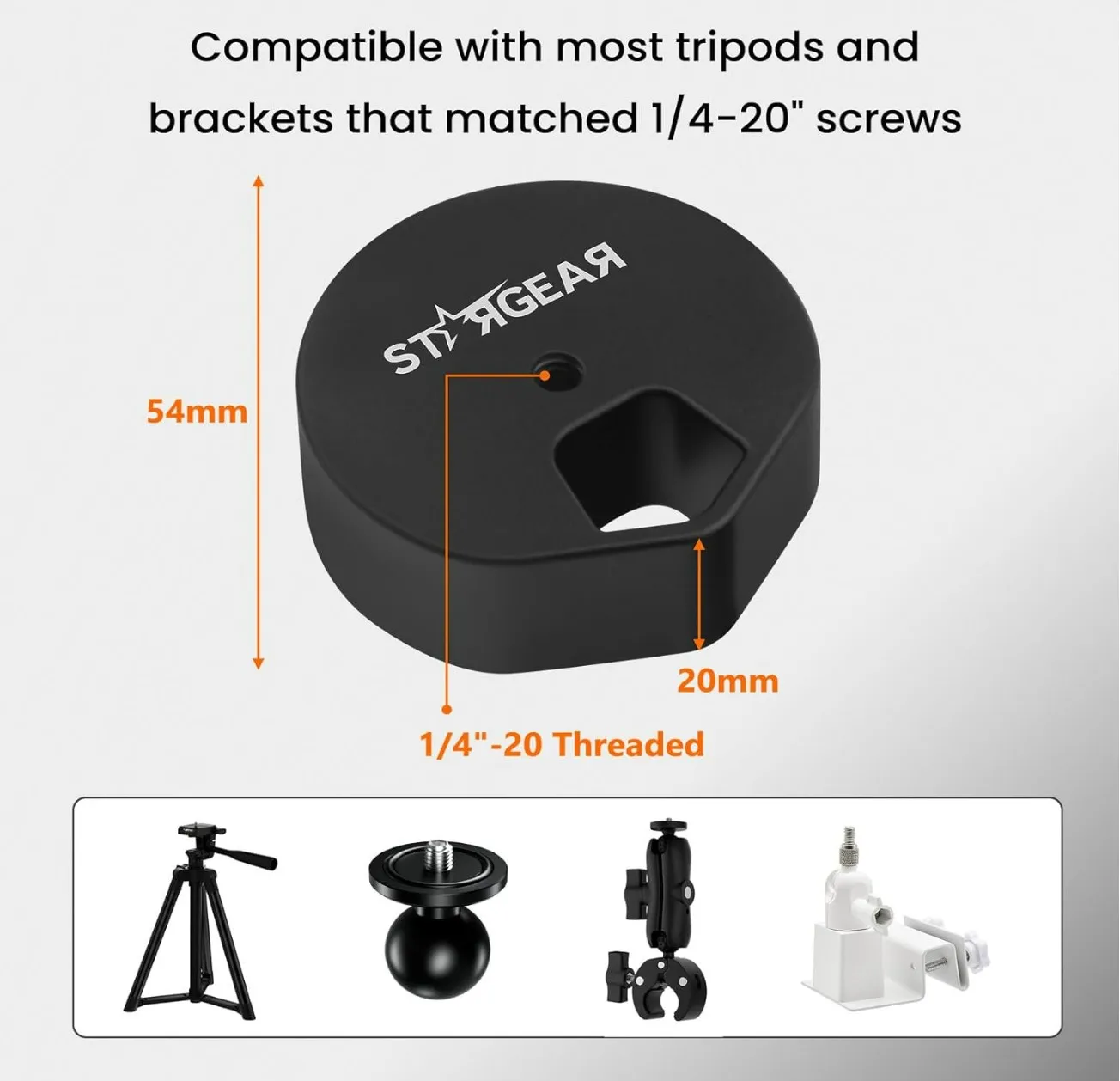 For Starlink Mini Tripod Adapter Tripod Mount Adapter Aluminum Alloy, Compatible with Pipe Mount Most Photography