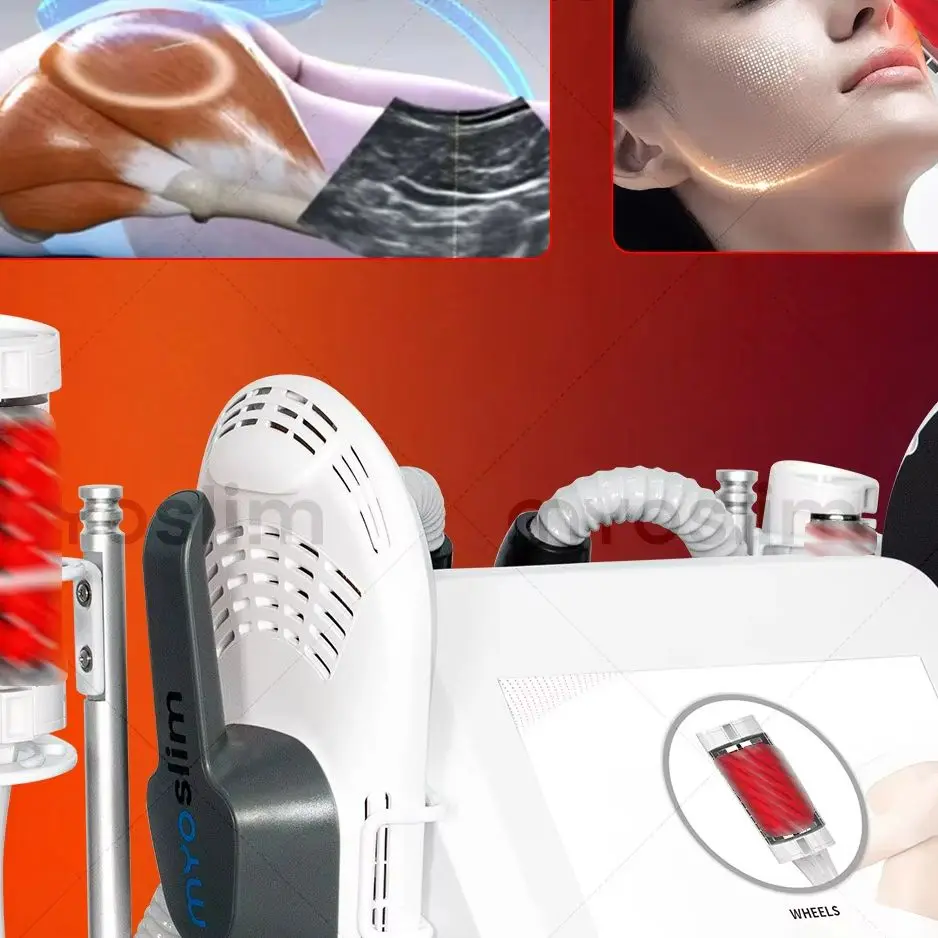 

Myoslim 6500W 15 T RF Machine Shaping Slimming Body Sculpture Pelvic Muscle Stimulator Weight Loss Inner Ball Roller Machine