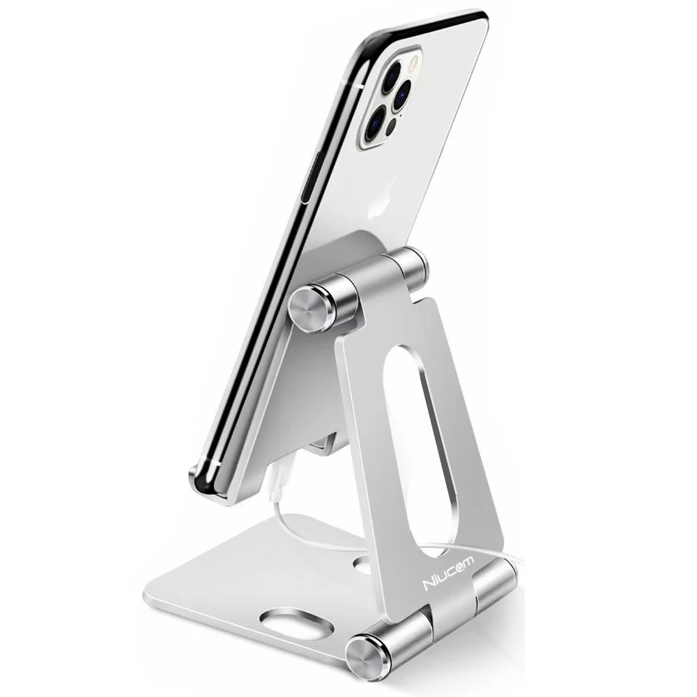 Niucom mobile phone stand aluminum tablet ipad ebook nintendo switch and laptop universal folding stand for desktop