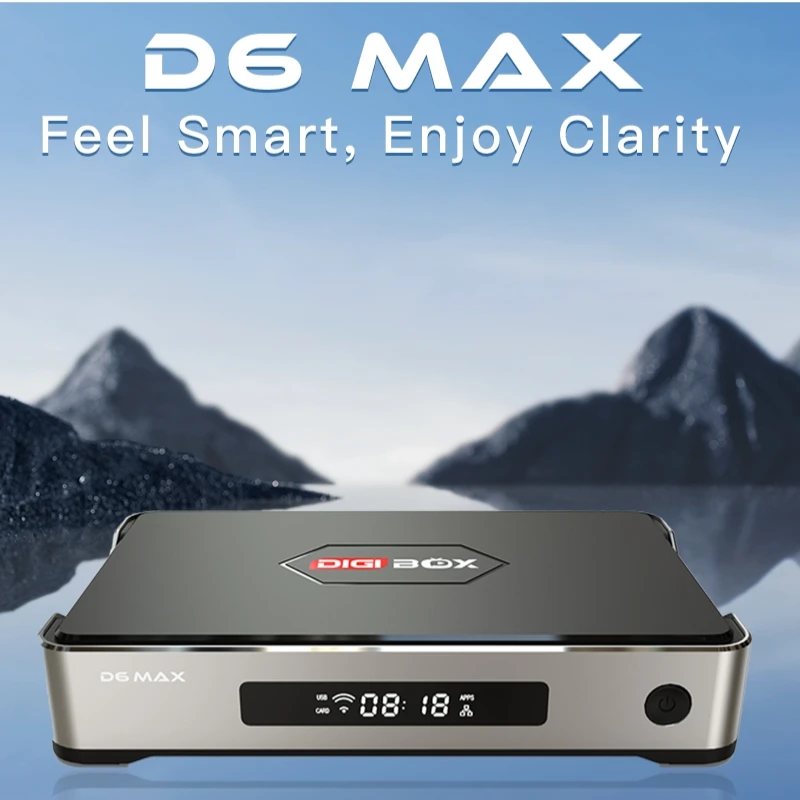 

[Genuine] DIGIBOX D6 MAX Android TV Box Hot Sell in Japan,USA, Compatible Upgraded from D3 PLUS, Similar to EVPAD 11P Function