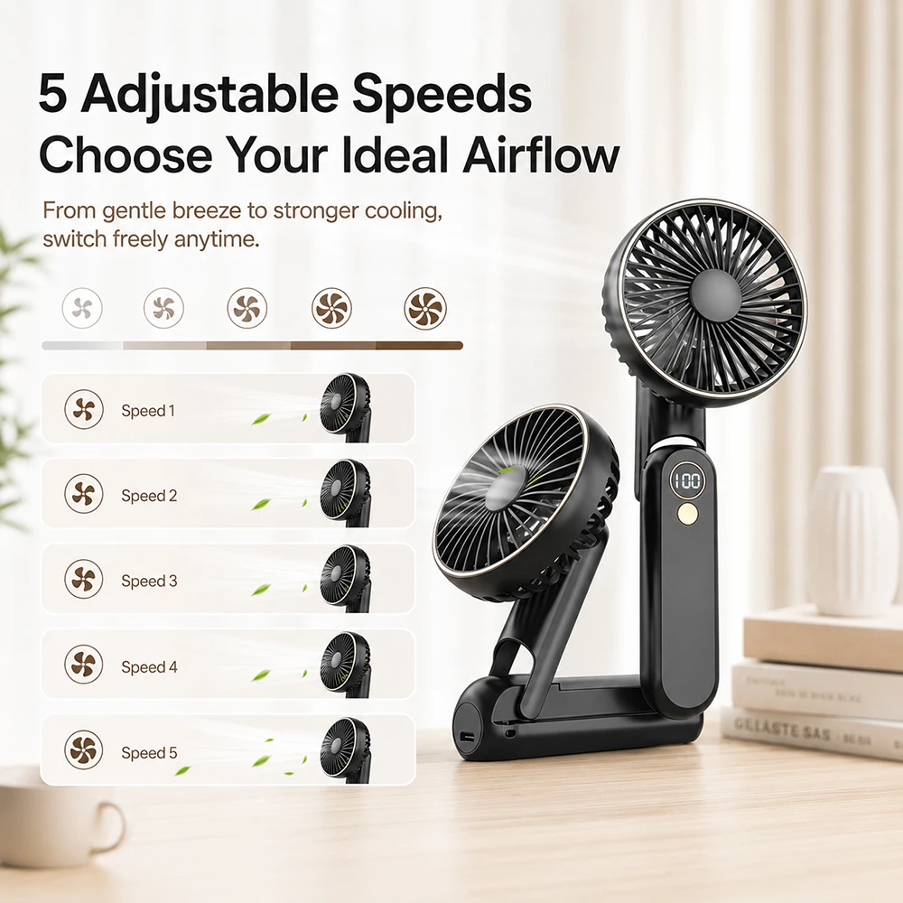 Ventilateur portable pliable a - Fan Desk Small Usb avis et prix
