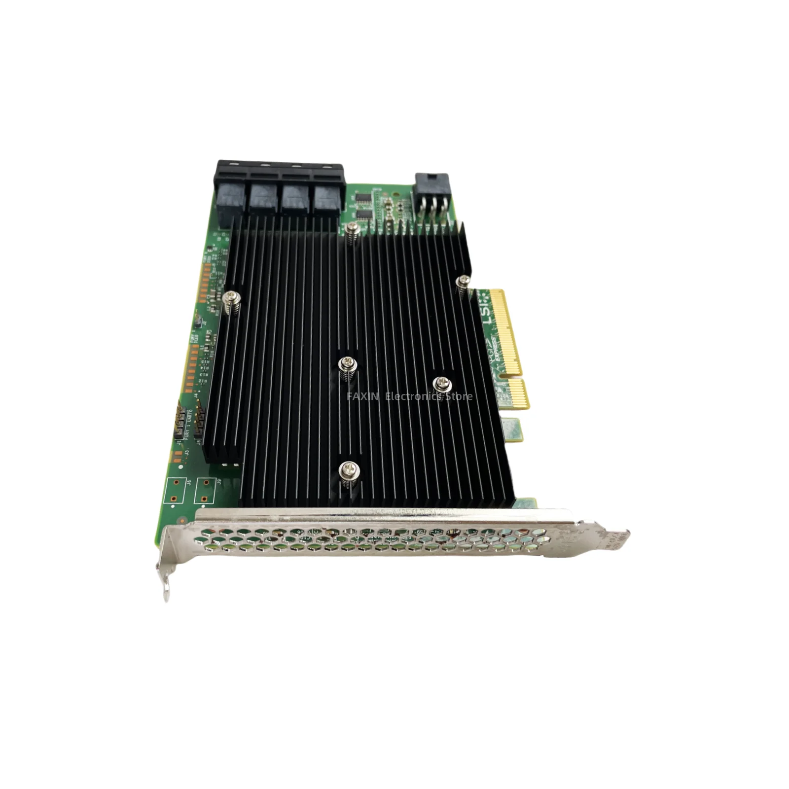 For LSI SAS9300-16i 9300-16i 12Gbps HBA BUS Expander Card IT mode 03-25600-01B Original used