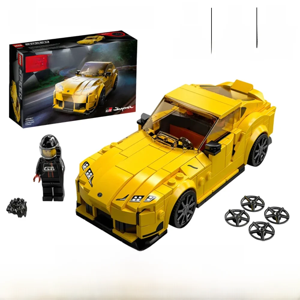 LEGO 76901Speed Champions Toyota GR Supra verzamelbare sportwagen speelgoedbouwset met racechauffeur minifiguur - afbeelding 2
