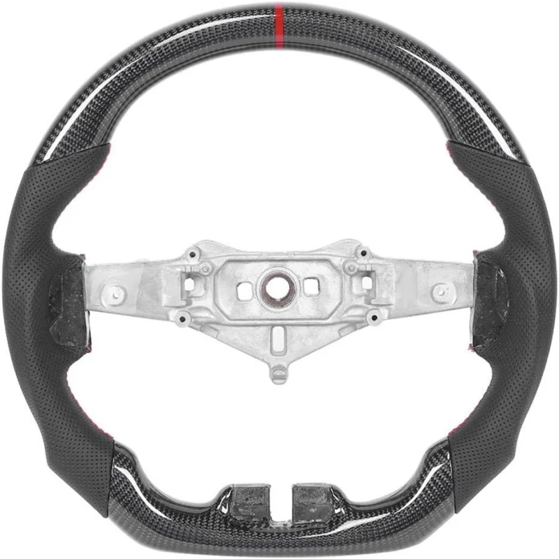 LED Car Steering Wheel Carbon Fiber For Jeep Wrangler JK 2011-2017 Perforated Leather Steering Wheel Car Accessories