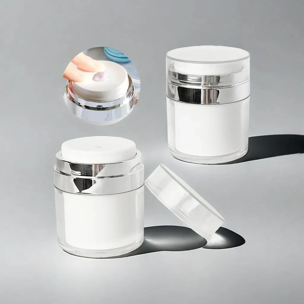 Pot hydratant à pompe à air, contenant de crème africaine, sous-emballage, bouteille sous vide pour les soins de la peau, le maquillage du visage, les crèmes de gratitude