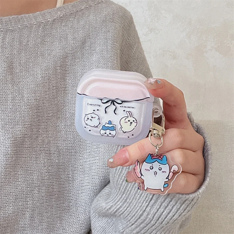 

Kawaii Cartoon Headphone Case For Apple Airpods 4 3 Pro 2 Cover with Charm Silicone Headset Charging Cases For Airpod Pro2 Gen