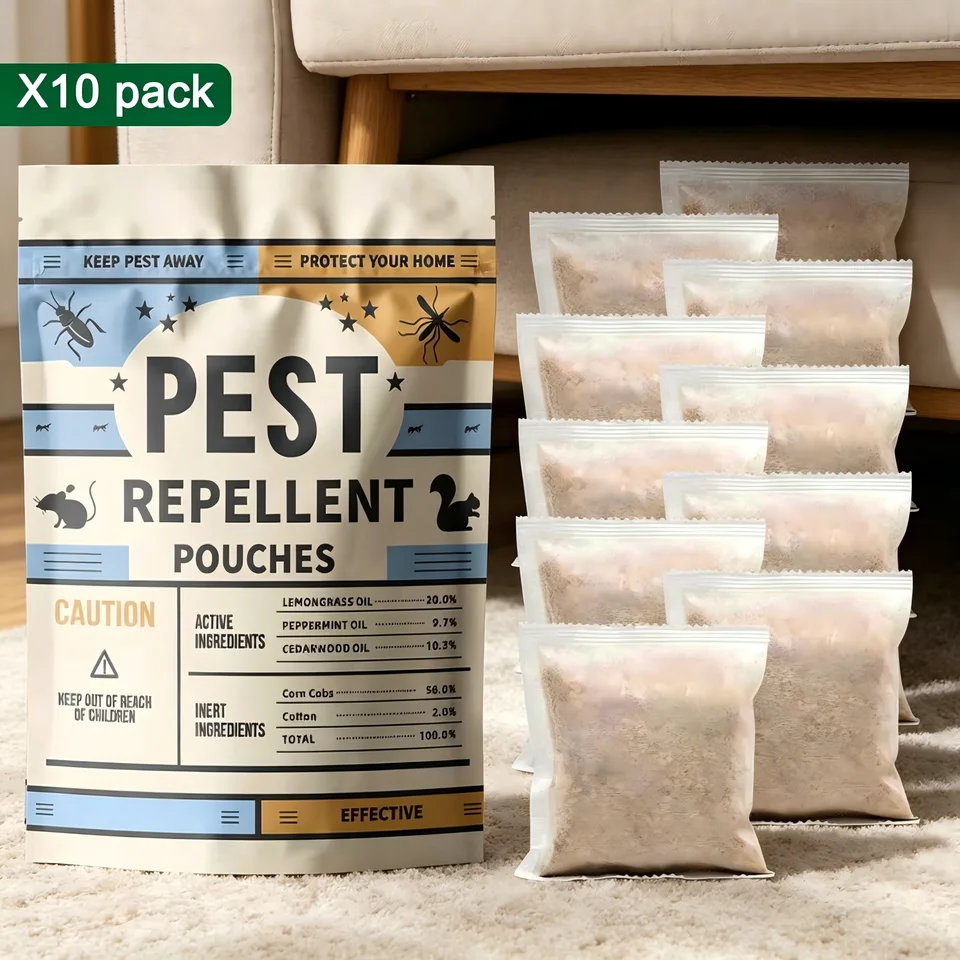 Natural Indoor Pest Control Pouches for Rodents and Insects