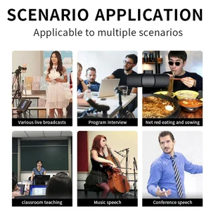 Lavalier wireless portable microphone, audio video recording, mini iphone microphone, android, pc, camera, live, games, phone, new 8 Main Sales Lapela Microphone - №8