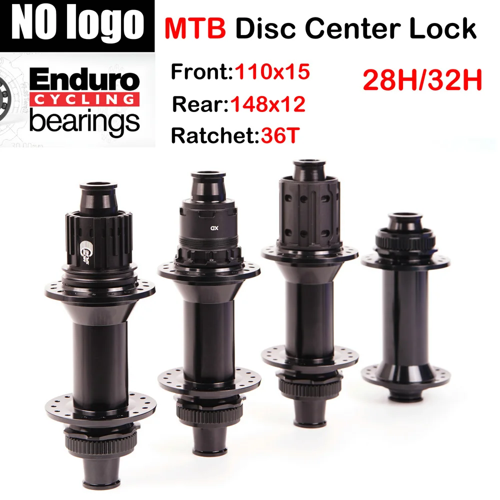 MTB Bicycle disc center Lock  hub NO logo 28H/32H HG/XD/MS Ratchet Seat Front110x15 Rear148x12 36t Bike hub Update parts