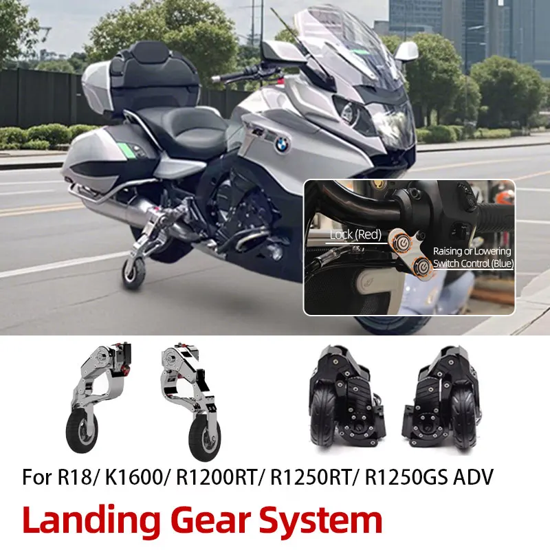 For BMW R18 B Bagger Transcon K1600 R1200RT R1250RT R1250GS ADV Motorcycle Stand Landing Gear System Electric Auxiliary Parking