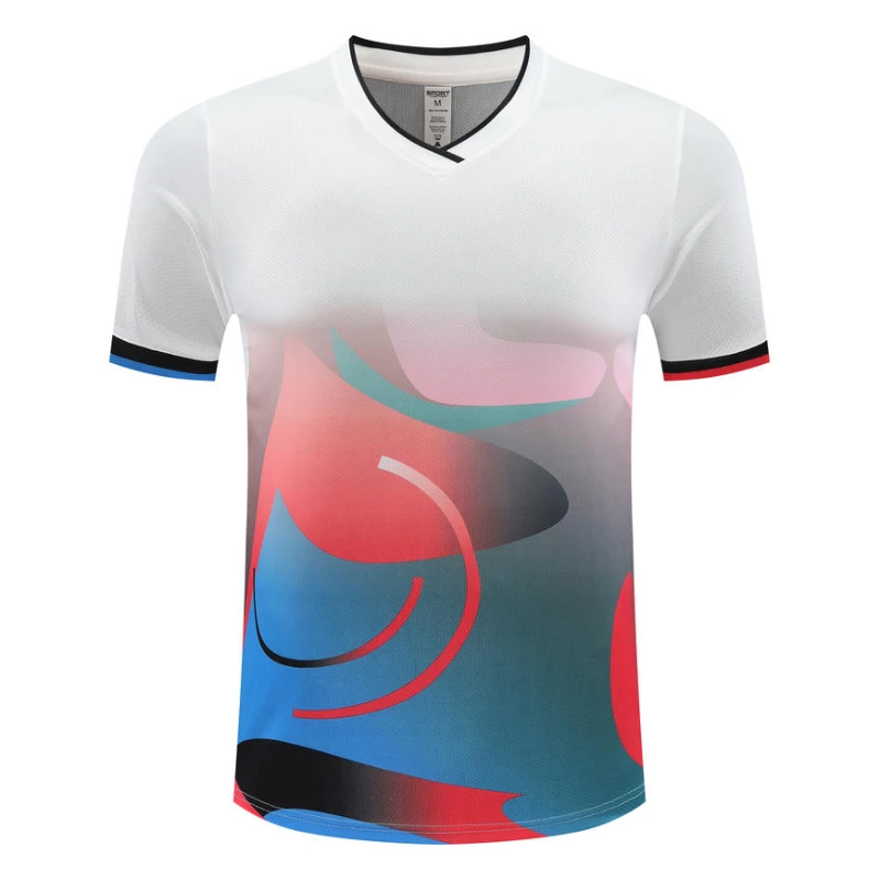 Heißer verkauf Neue Tischtennis Jersey 2025, Badminton T-Shirt Neue Männer Ping pong Badminton T-Shirt Top Tischtennis Club Schnell Trocknend