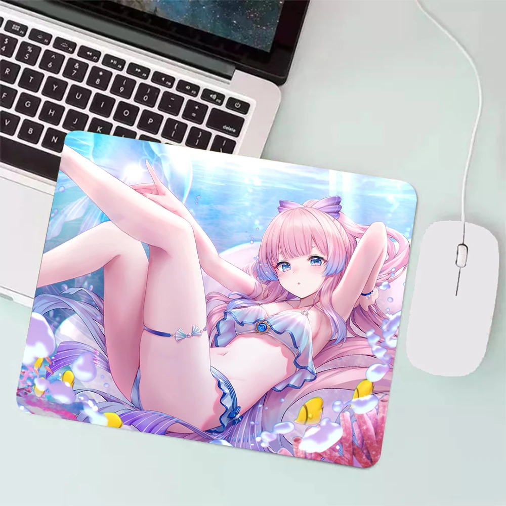 Sexy Genshin Impact Sangonomiya Kokomi Small Gaming Mouse Pad PC Gamer Keyboard Mousepad XXL Computer Mouse Mat Laptop Desk Mat