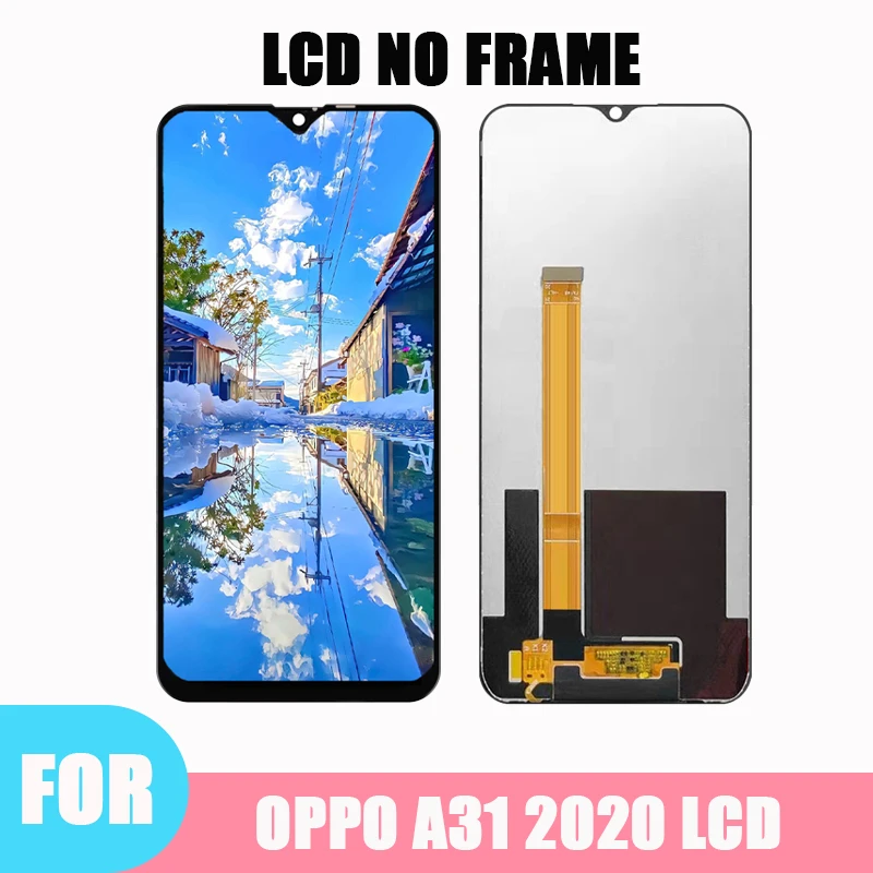 6.5 Original For OPPO A31 LCD CPH2015 CPH2073 CPH2081 CPH2029 CPH2031 Display Touch Screen For OPPO A31 2020 LCD With Frame