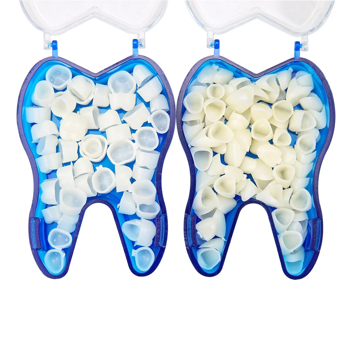 50 Pcs/Box Dental Temporary Crown Kit Anterior Front Molar Posterior Teeth Veneers Dentistry Tooth Whitening Tools