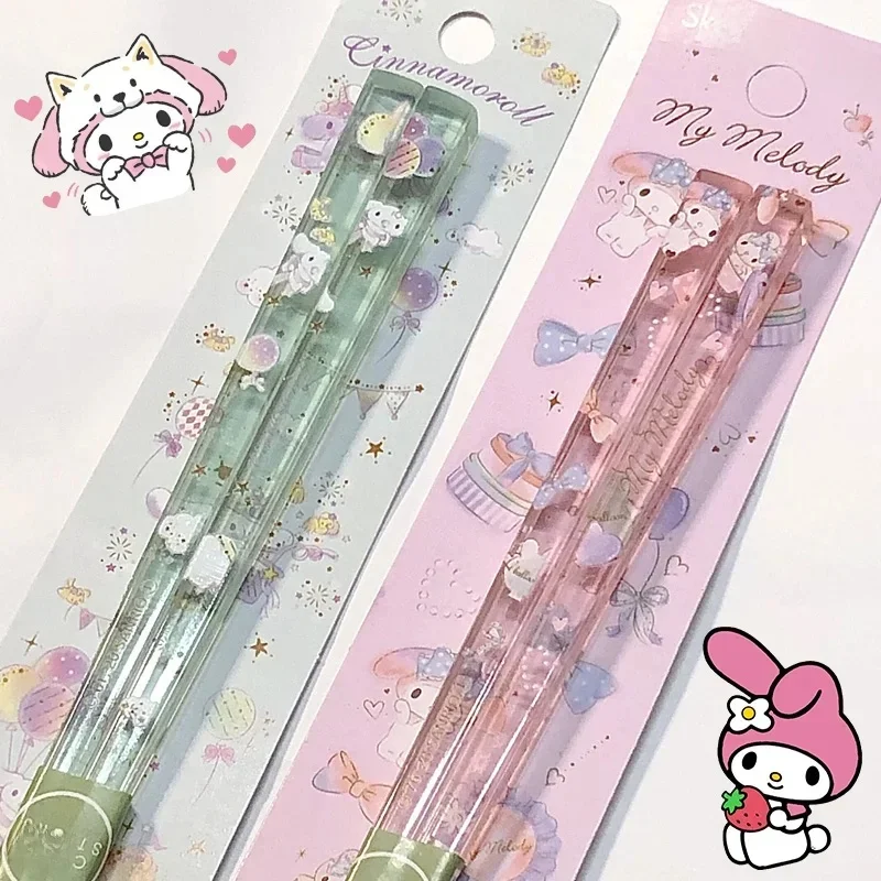 Sanrio – baguettes chinoises douces ma mélodie pour filles, vaisselle magnifique cannelle en acrylique, Anime Merch, cadeaux d'anniversaire pour enfants