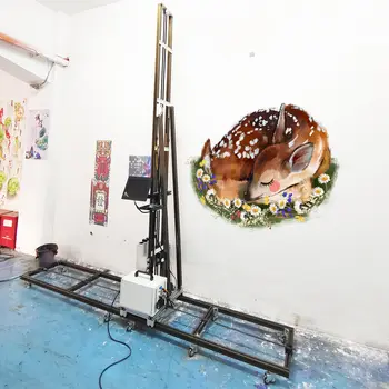 3D UV nástěnná tiskárna, zakázkové tapety na všechny ploché materiály, tisková hlava Epson DX10 DX7, kolejnice s 6metrovou pozemní dráhou 10 nejlepší prodej 3D nástěnná tiskárna - №7