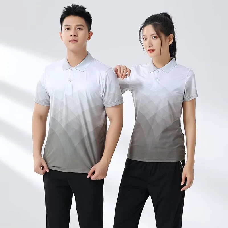 

Polo Table Tennis Jersey Badminton 2024 Best Quality Male Female Unisex Short Sleeve Ping Pong Golf Competition Sport Shirts