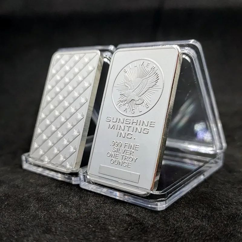 1 oz American Sunshine Minting Silver Bar Silver Bullion Bar Commemorative Silver Coins Collection