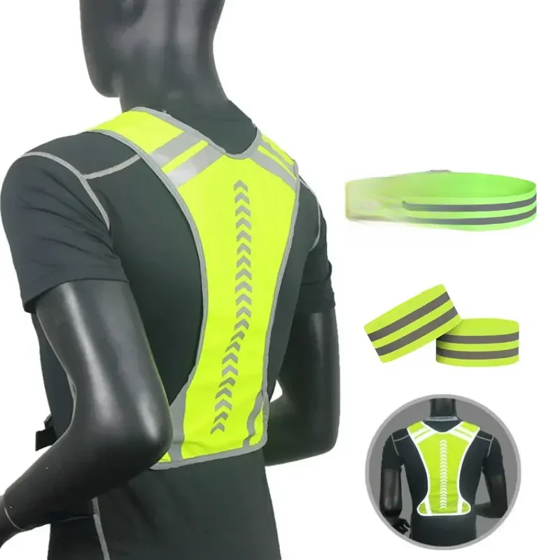 AliExpress Cycling Reflective Vest High Visibility Safe Jacket for Night Riding Running Jogging Cycling