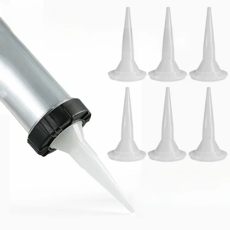 Buses universelles pour pistolet Ă calfeutrage, buses de colle en plastique et verre, mastic, pointes de calfeutrage en Silicone, outils de Construction Ă domicile