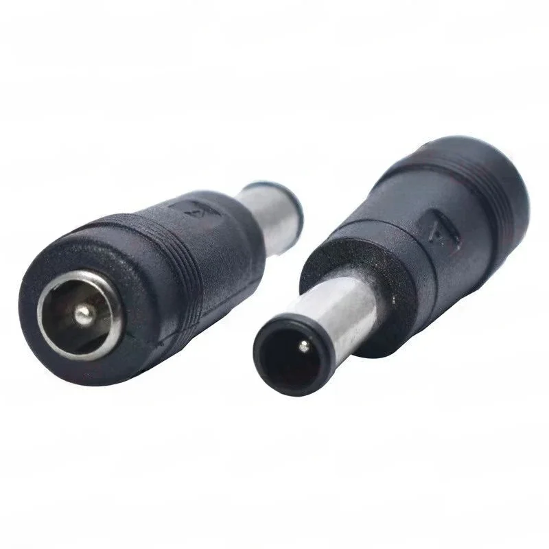 5.5x2.1mm femelle à 6.5x4.4mm 6.0*4.4mm avec broche mâle adaptateur de connecteur d'alimentation cc ordinateur portable 5.5*2.1 femelle à mâle 6.5*4.4