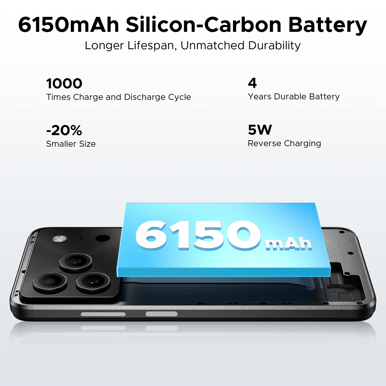 الإصدار العالمي DOOGEE Note 56 هاتف ذكي أندرويد 16 6150 مللي أمبير بطارية كبيرة 6.56 بوصة 90 هرتز عرض 24 جيجابايت 64 جيجابايت 8 ميجابكسل هاتف محمول