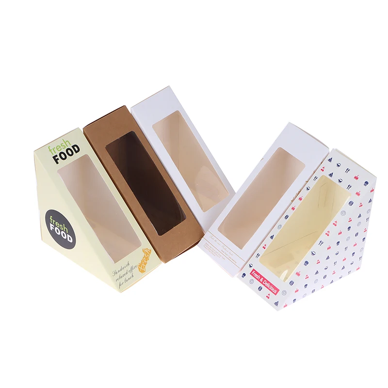 20Pcs Sandwich Packaging Box Toast Baking Pastry Packaging Sandwich Wrapping Paper Boxes Paper Pastries Bread Container