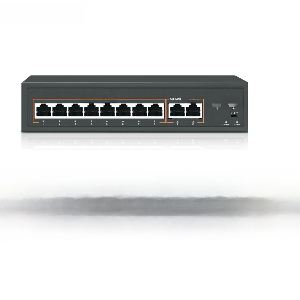 48V-52V Poe Poe Switch 8/16 Poorten 10/1000Mbps Ieee 802.3 Af/Op Over Ethernet Ip Camera Draadloos Ap Cctv Camera Beveiligingssysteem - afbeelding 2