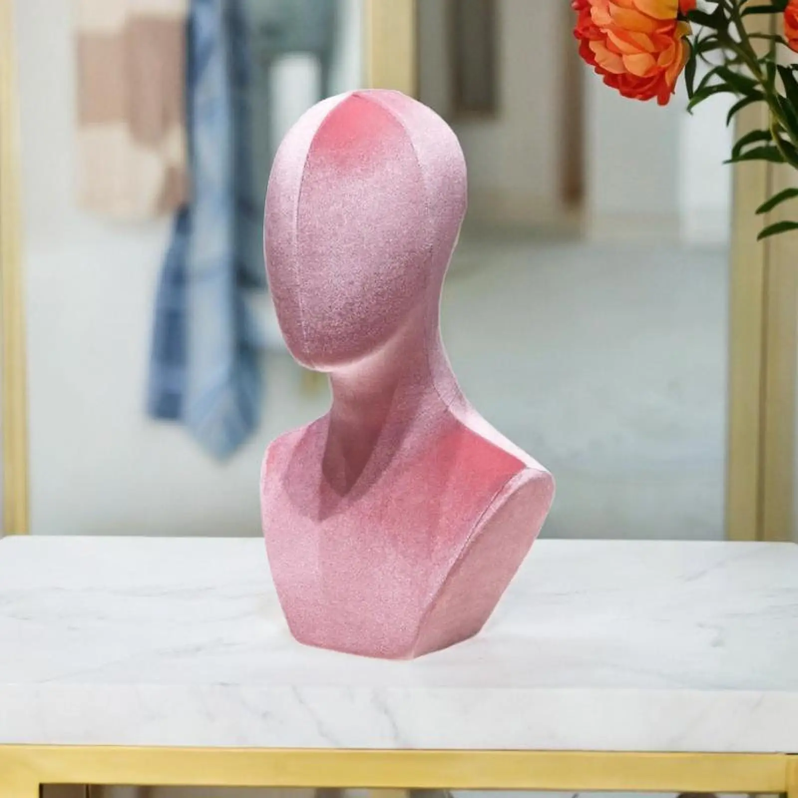 Wig Head Home Decor Hat Rack Multipurpose Mannequin Head Model Hat Holder for Glasses Necklaces Scarves Headphone Shopping Mall