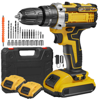 45N.M Cordless Impact Drill Rechargeable Electric Screwdriver 3/8 \