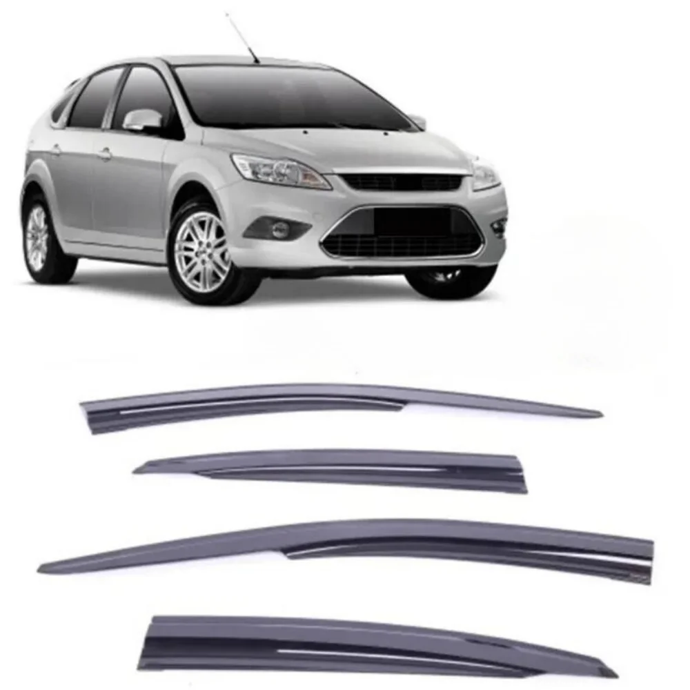 Car window accessories for Ford Focus II 2004-2010 Sport Style window deflector rain cover visor awnings Exterior Accessory