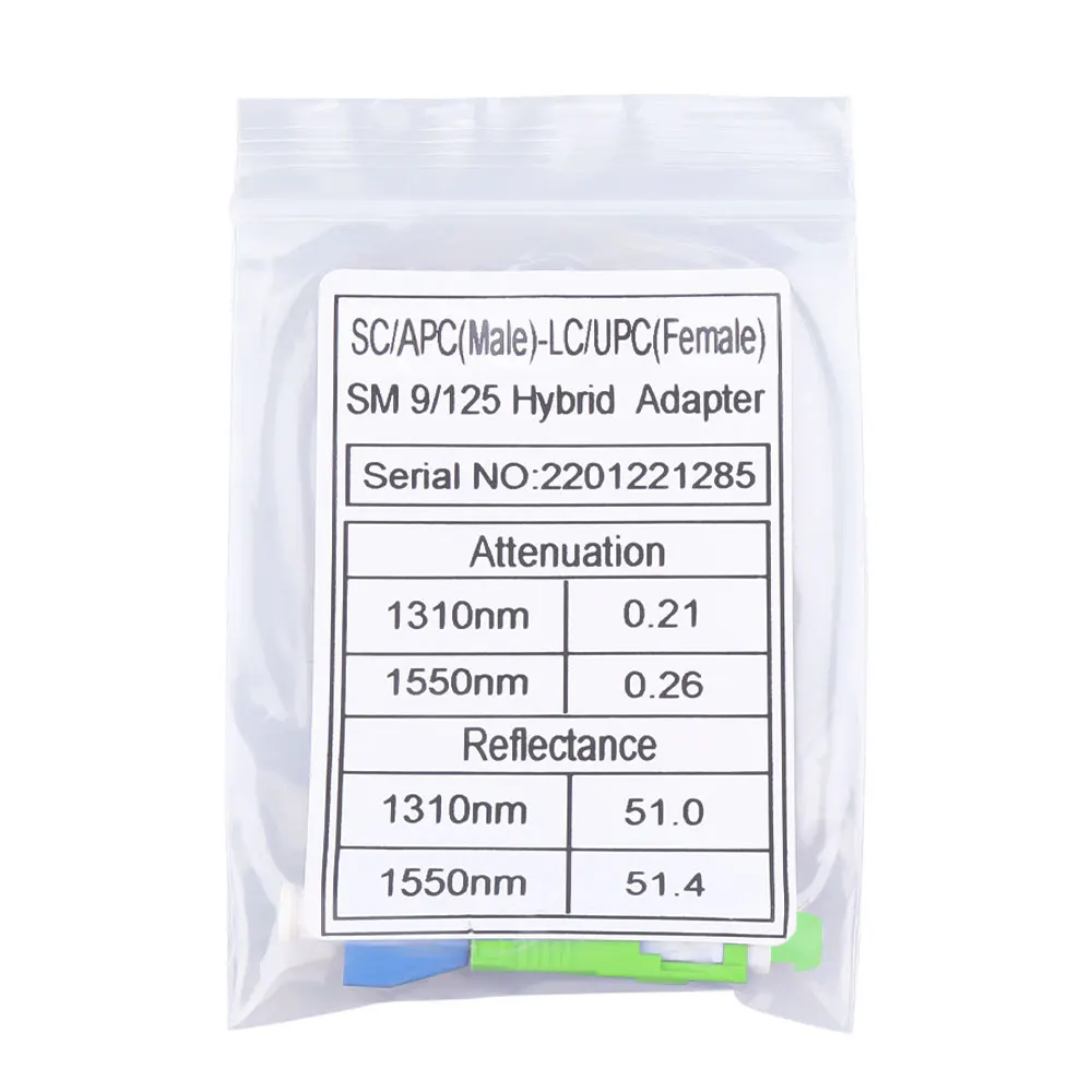 Sc/apc macho-lc/upc adaptador de fibra fêmea conversor híbrido medidor de potência óptica localizador visual de falhas conector 9/125 1310 1550nm