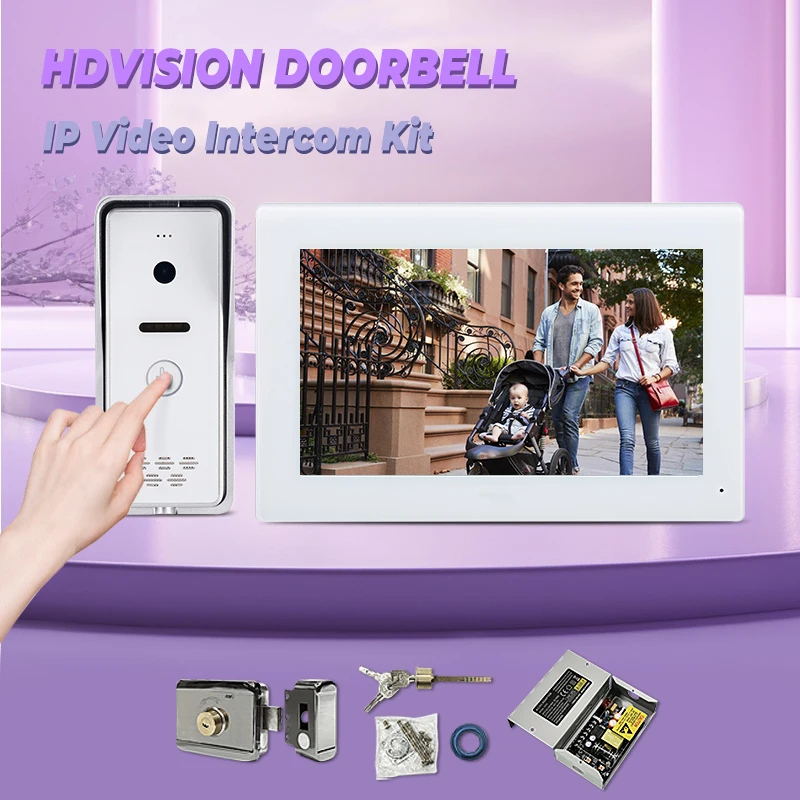 

Best Price TCP/IP Protocal Wired 7 Inch Video Intercom Doorbell Camera Door Access Gate Intercom With 1080P Camera