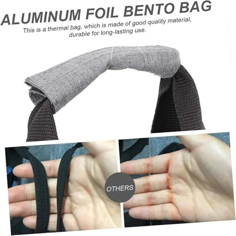 

Independent zippered food bags: ideal for shopping, traveling, picnics, lunches; aluminum foam bags for hot & cold food delivery