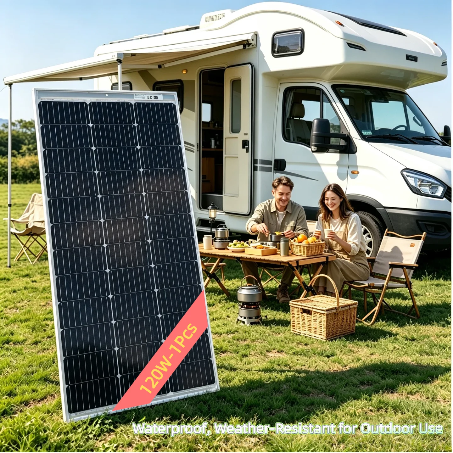 JINGYANGPV, modelli da 120 e 240 Watt, elevata efficienza di conversione, resistente agli agenti atmosferici, generazione di energia fotovoltaica, generazione di energia con accumulo, adatto per