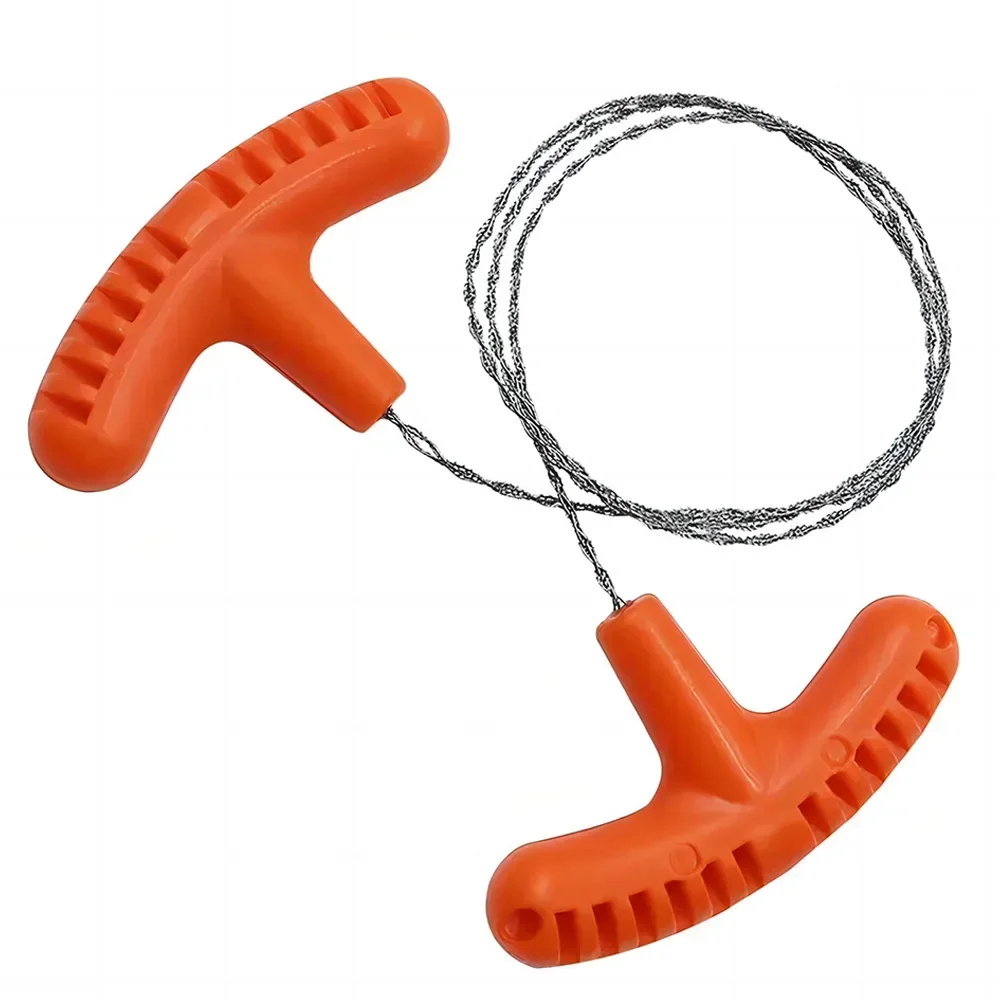 Scie à chaîne manuelle à corde en acier – Équipement de survie portable pour urgences, camping et voyages