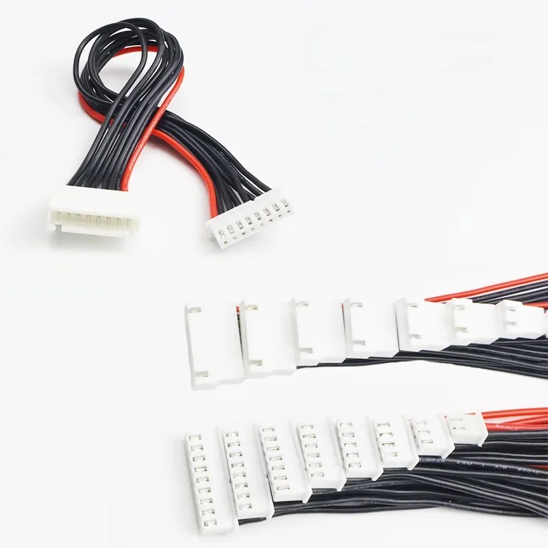 5 pièces JST-XH 1S 2S 3S 4S 5S 6S 7S 8S 100mm 22AWG Extension de fil d'équilibre Lipo câble chargé cordon de plomb pour chargeur de batterie RC Lipo