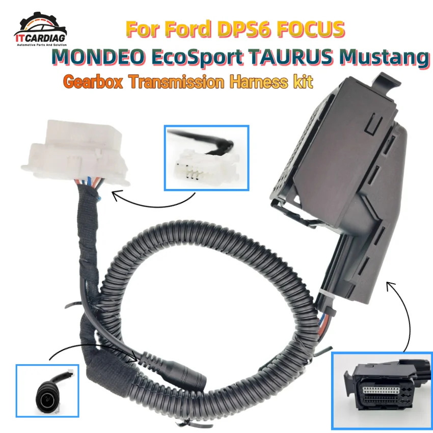 

Жгут проводов коробки передач для Ford DPS6 для FOCUS MONDEO EcoSport TAURUS Mustang, проводка для обслуживания компьютера