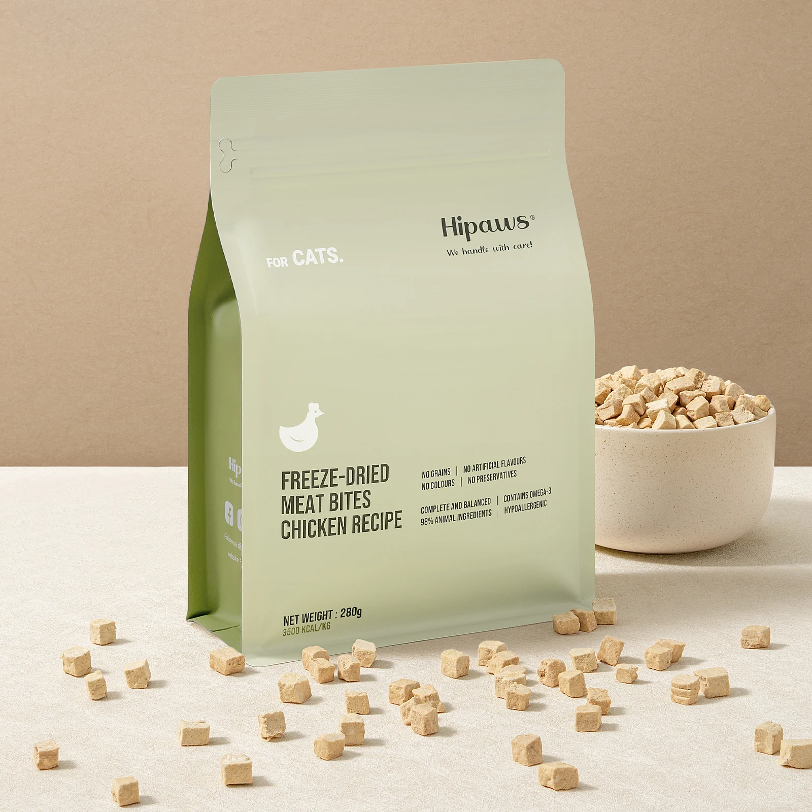 Natural Chicken Freeze Dried Cat Food Treats