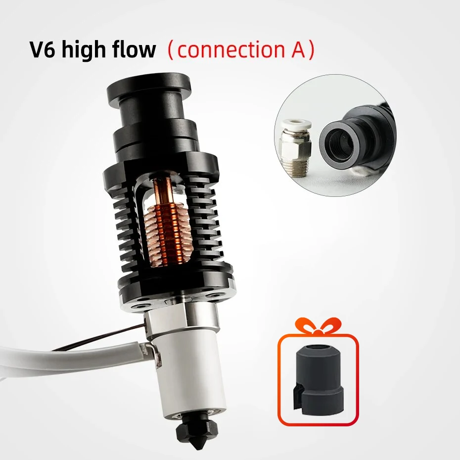 V6 Hotend Kit Mch Keramische Verwarmingskern Hoge Temperatuur Verwarmingsapparaat Voor Ender 3 Cr10 Prusa 3d Printer Extruder Kit Printkop