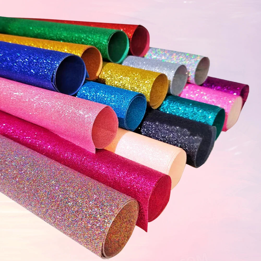 Glitter Heat Transfer Vinyl Htv For DIY Clothes Shirt High Elastic Decoration Film Flex Folie Plotter