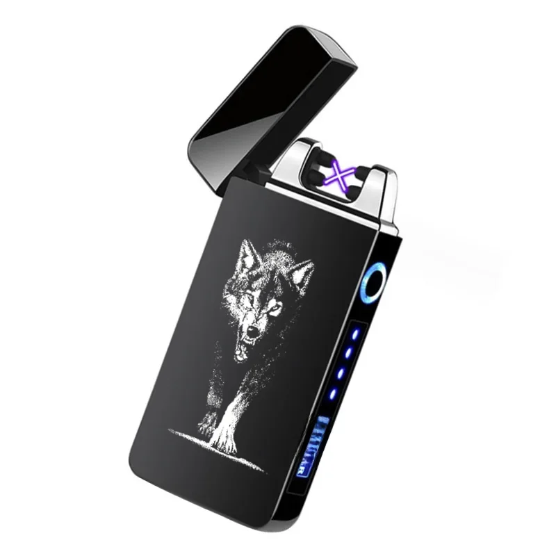 Briquets à cigare rechargeables, Périphérique des touristes de la mode, Allume-cigare à impulsion, Périphérique, Métal, Coupe-vent, Laguna