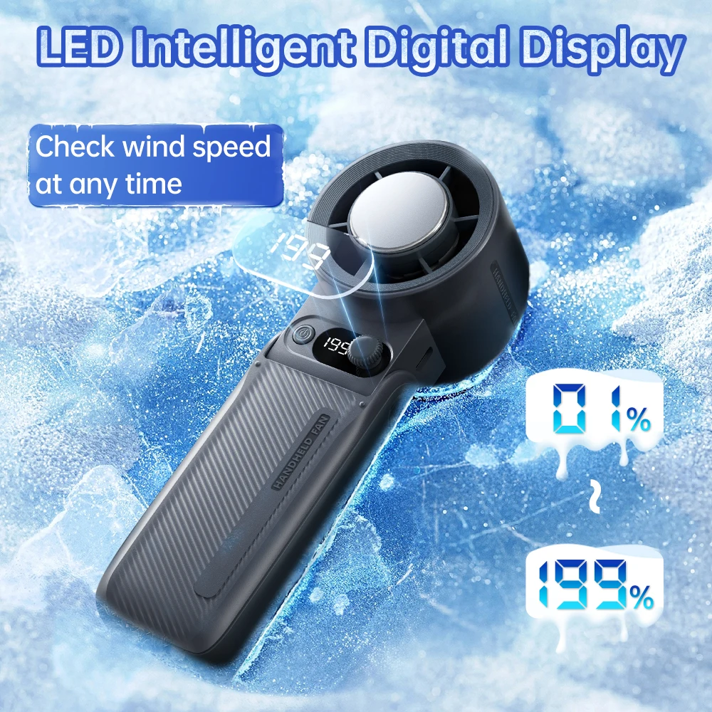 

2025 Jamay USB Charging High Speed Fan 6000mAh Long Battery Life 199 Level Super Strong Wind Power Summer Outdoor Cooling Tools