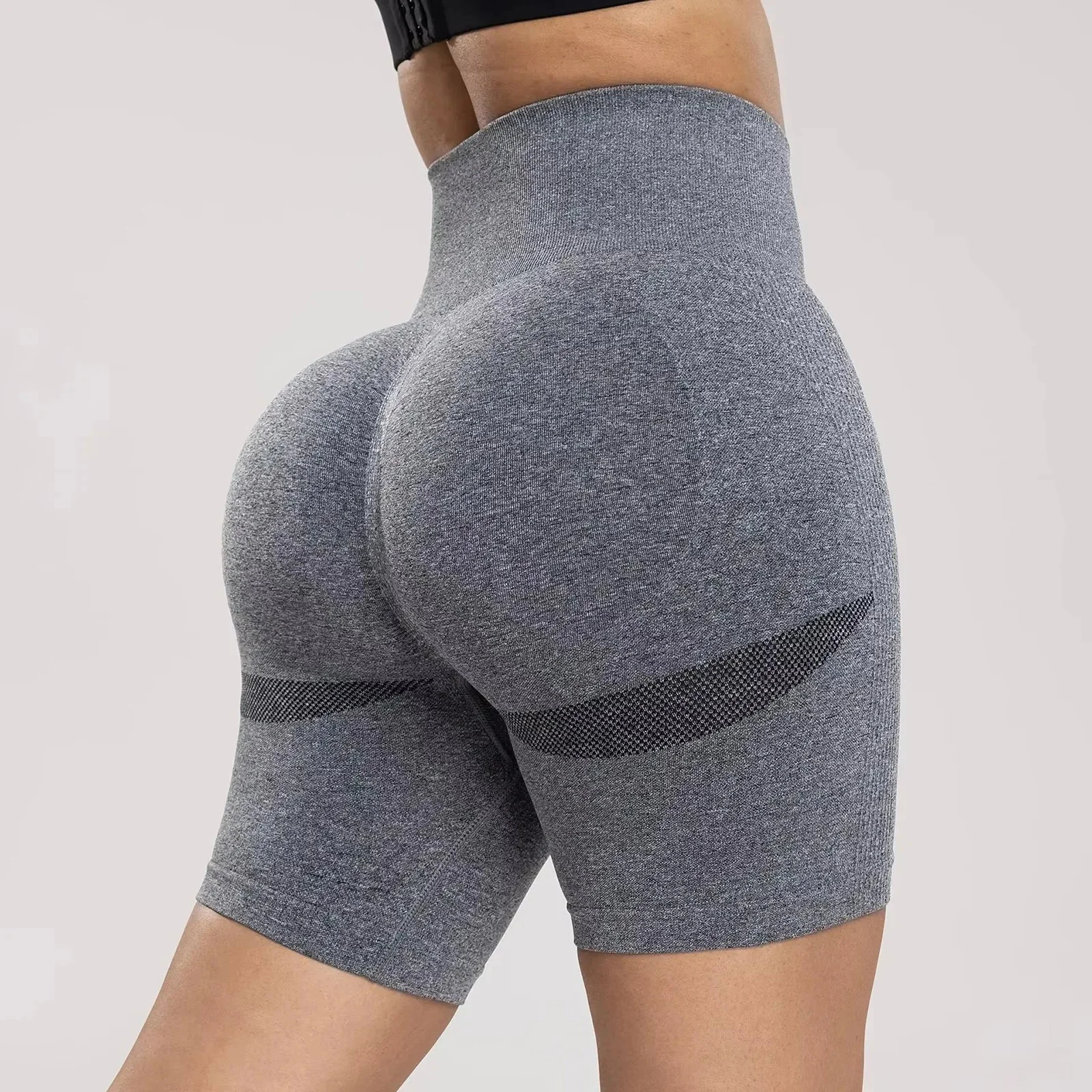 AliExpress Other Seamless Sports Women Shorts Muliticolor Yoga Shorts Stretchy High Waist Running Cycling Leggings Hip Liftting Solid Gym Shorts