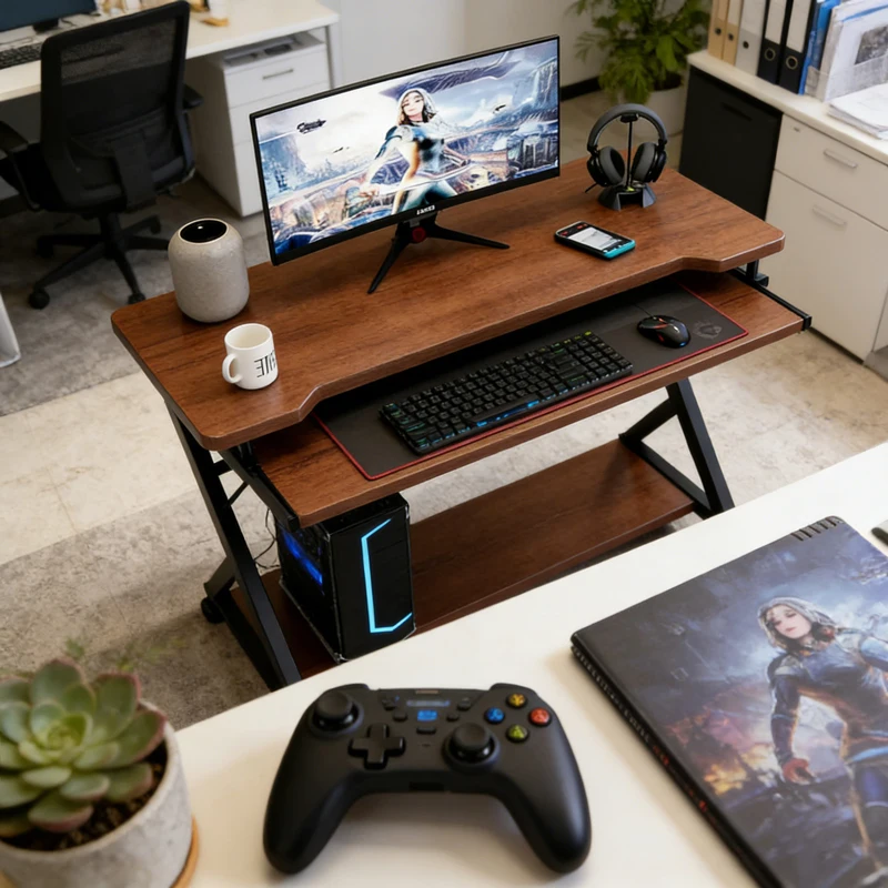 modern-desk-simple-with-bookshelf-integrated-home-computer-writing-light-student-office-rental-bedroom-house-b640218