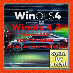 Winols-Outil de diagnostic de voiture avec plugins, réparation de voiture, titane, ECU, guide d'installation, vidéo, nouveau, Damos 2023, Service Immo, 4.7